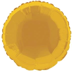 Gold Round 18In Foil Balloon