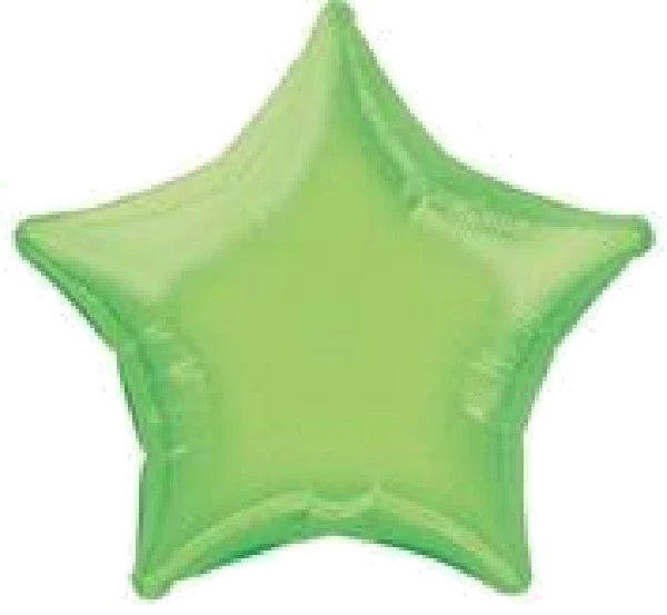 20In Star Lime Green Foil Balloon