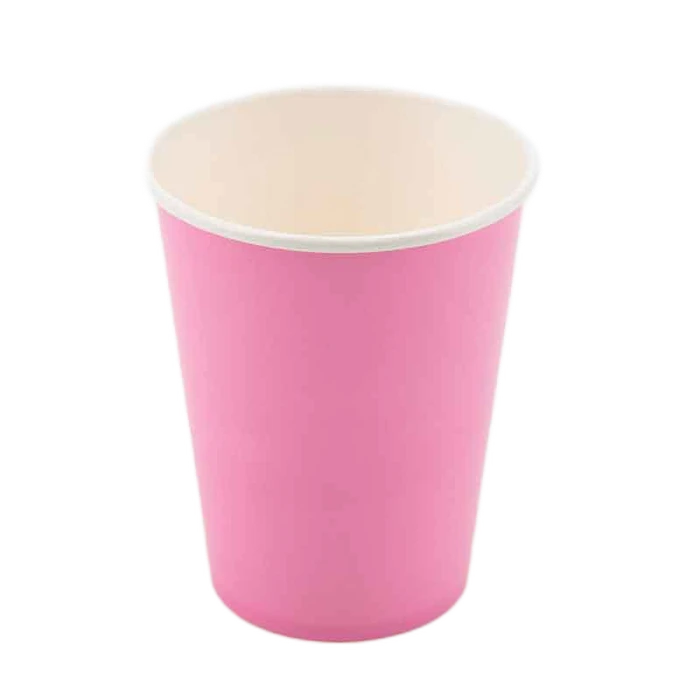 8Pk 9Oz Bubblegum Pink Paper