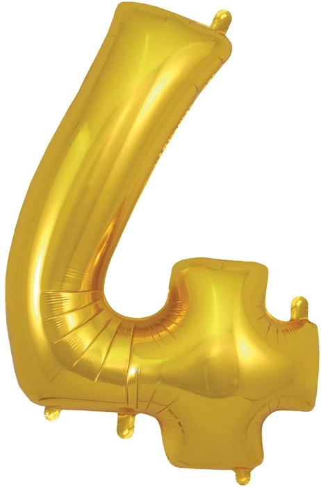 34-inch number 4 balloon