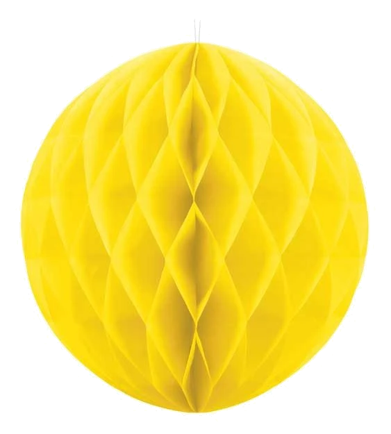 30Cm Yellow Honeycomb Ball