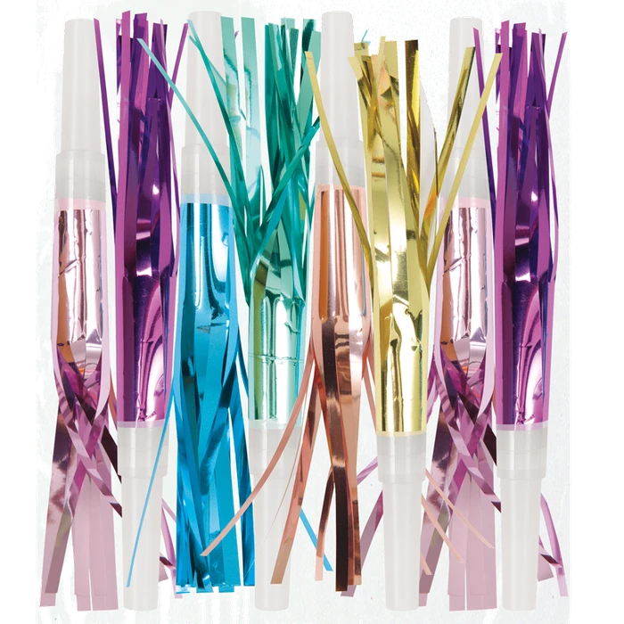 8Pk Asst Color Foil Squawkers