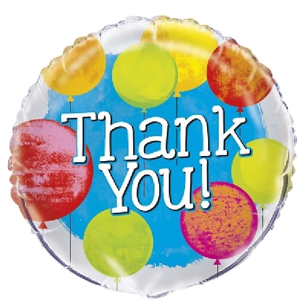 18IN BRIGHT THANK YOU FOIL BALLOON