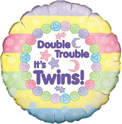 18In Its Twins Foil Balloon