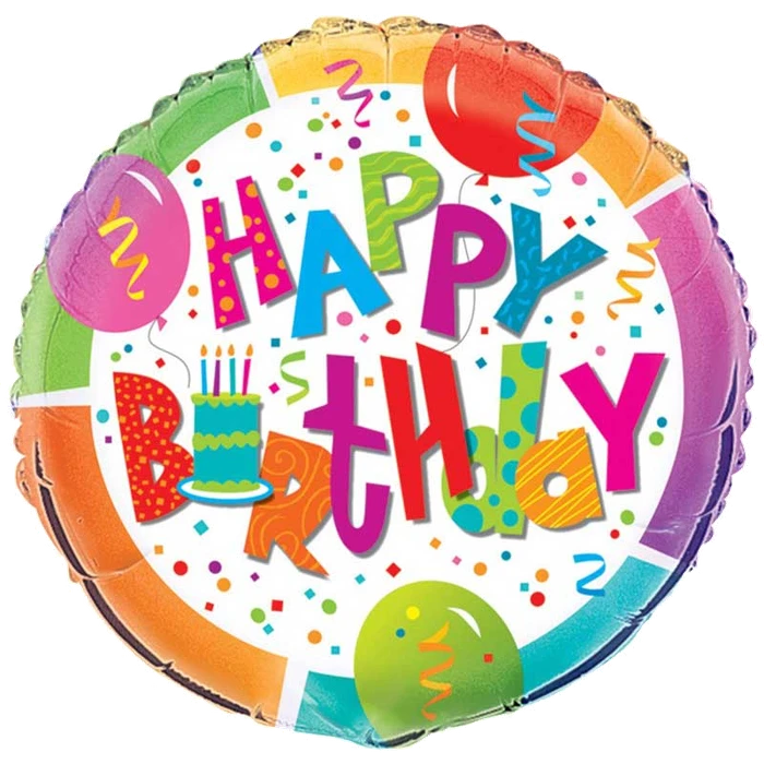 18In Birthday Jamboree Foil Balloon