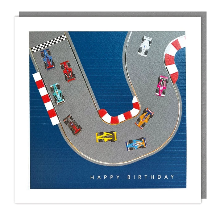 Nouveau - Blank - Birthday Racing - Foil/Emb