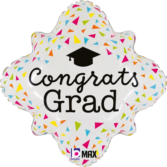 18In Neon Congrats Grad Foil Balloon