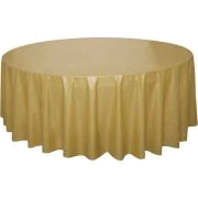 Gold Round Table Cover (Standard Packaging)