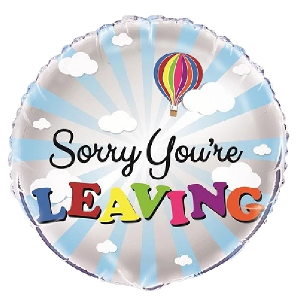 18IN YOURE LEAVIN BYE FOIL BALLOON