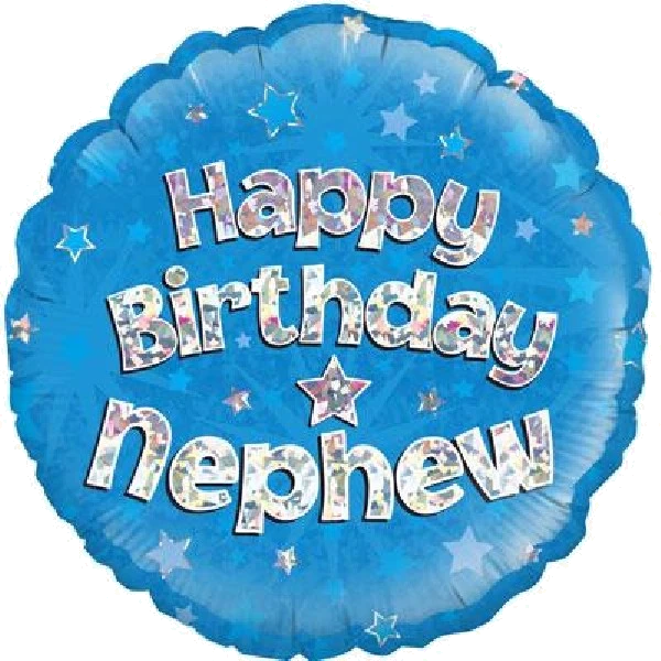 18In Nephew Bday Foil Balloon