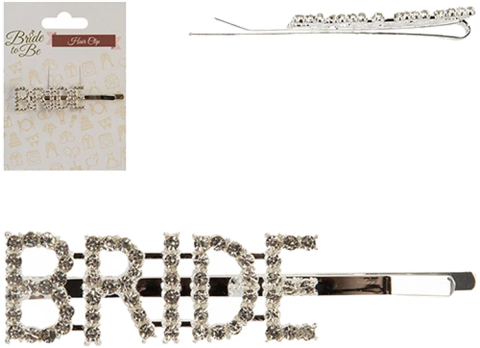 BRIDE TO BE GEMSTONE HAIR CLIP