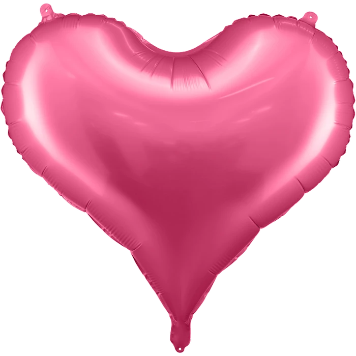 18In Pink Trendy Heart Foil Balloon