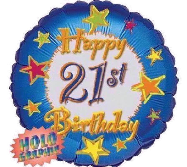 18IN 21ST BIRTHDAY FOIL BALLOON