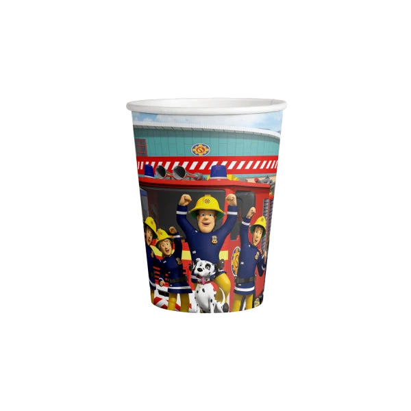 8Pk Fireman Sam Cups 250 Ml