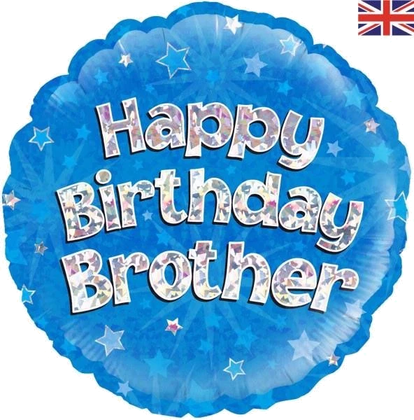 18In Happy Bday Brother Foil