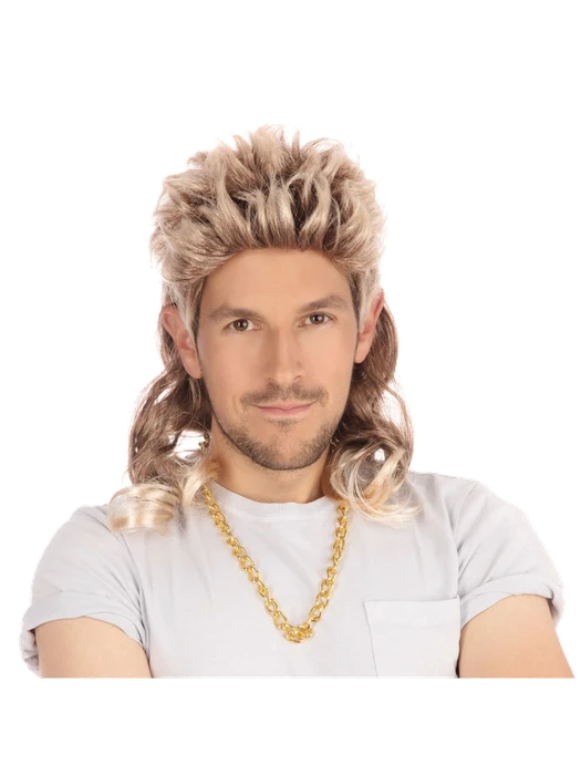 Brown Mullet Wig 2-Tone