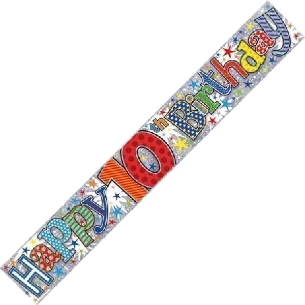 AGE 10 9FT WALL BANNER