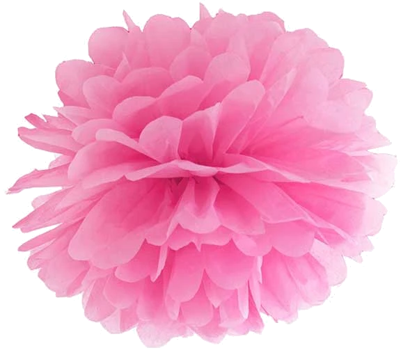 35Cm Pink Tissue Paper Pom Pom