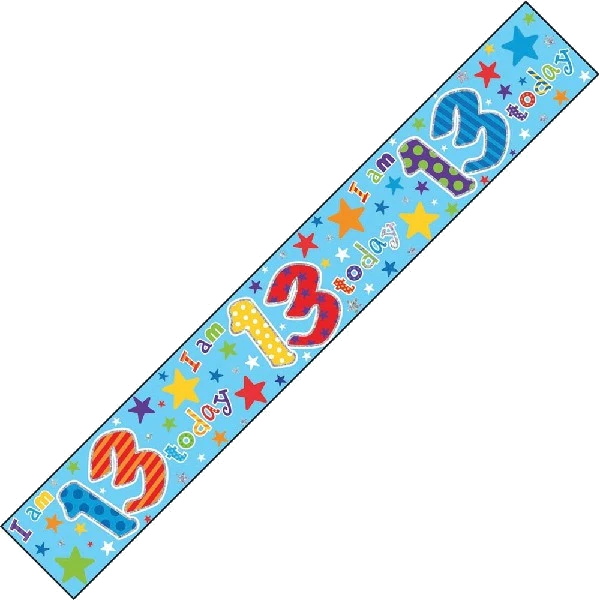 AGE 13 9FT WALL BANNER