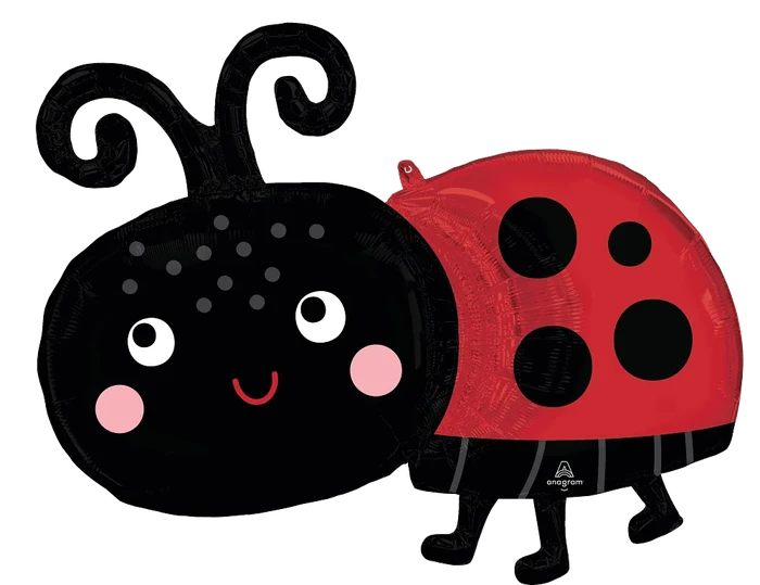 Happy Ladybug Large Shaped Foil
