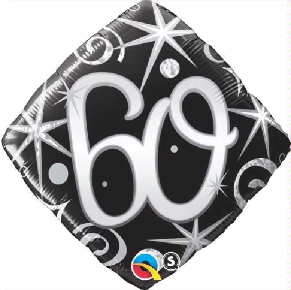 60TH B/DAY DIAMOND 18IN FOIL BALLOON