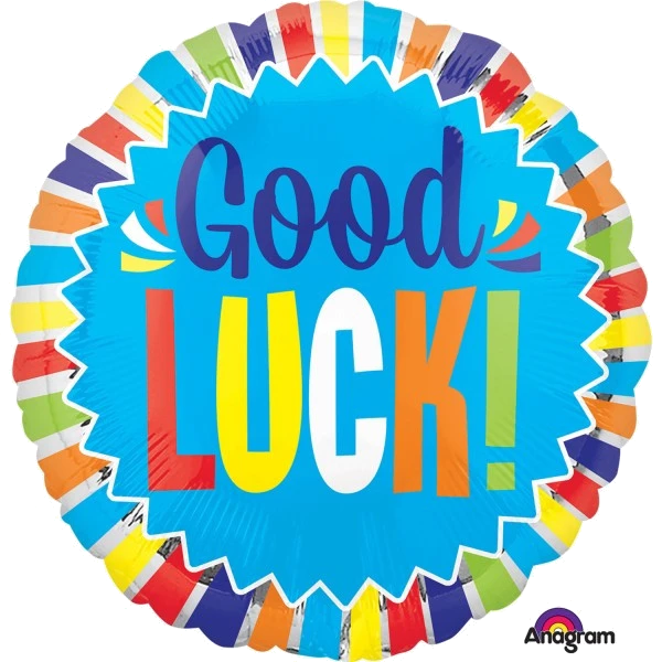 GOOD LUCK BURST 18IN FOIL BALLOON