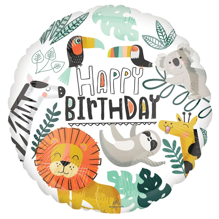 18In Get Wild Foil Balloons