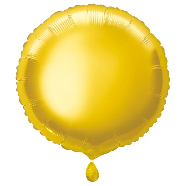 18In Classic Gold Round Foil