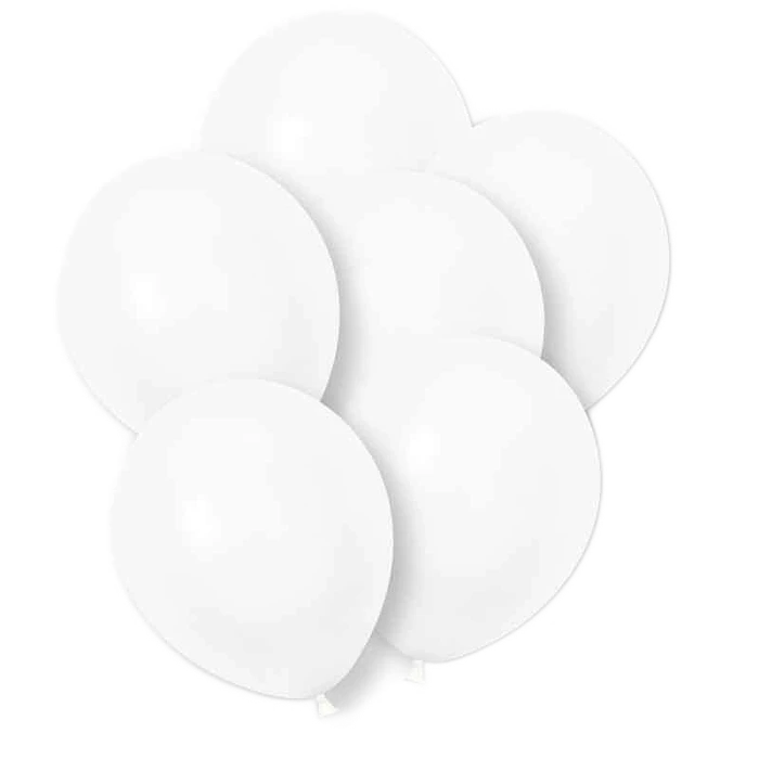 (10) 12In White Premium Balloons