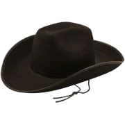 ADULT BLACK COWBOY HAT