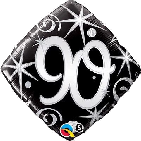 90TH ELEGANT SPARKLES & SWIRLS 18IN FOIL