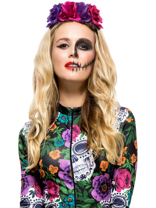 Day of the Dead Rose Headband