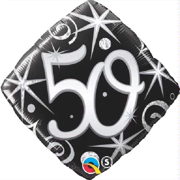 50TH B/DAY DIAMOND 18IN FOIL BALLOON