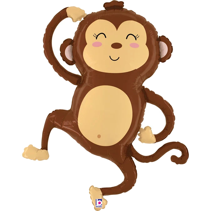 41In Jungle Monkey Foil Balloon