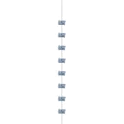 6Pc 5Ft Glitz Blue Happy Birth