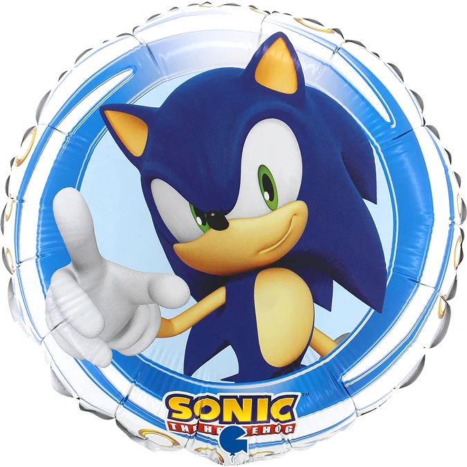 18In Sonic The Hedgehog Foil Balloon