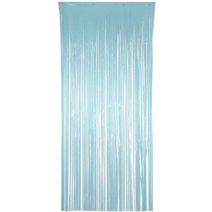 Pastel Blue Foil Door Curtain
