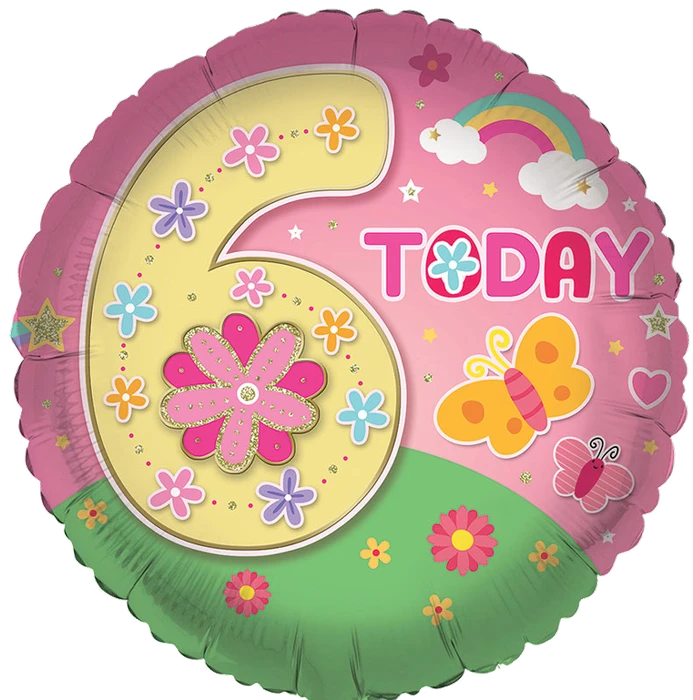 18In Age 6 Female Foil Balloon