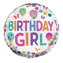 18In Birthday Girl Foil Balloon 3