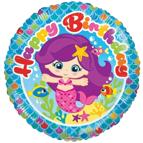18IN BIRTHDAY MERMAID FOIL BALLOON
