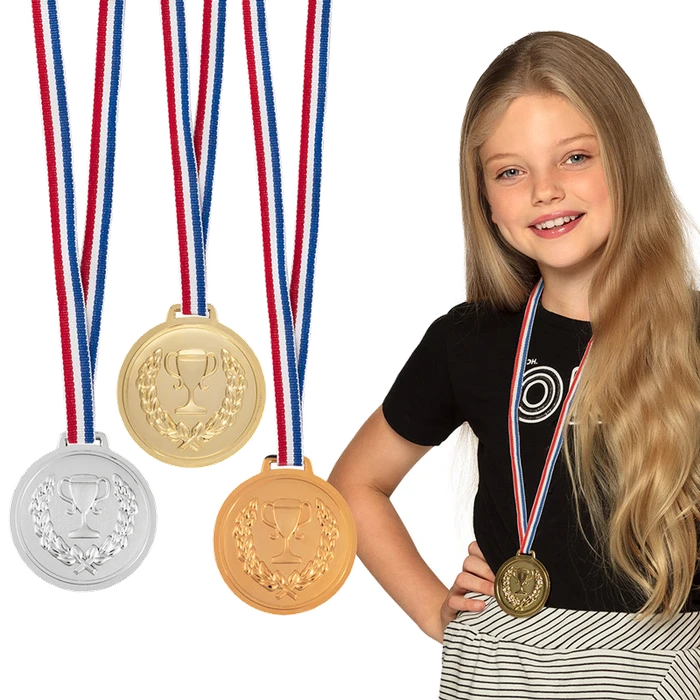 3Pk 6Cm Goldsilverbronze Podium Medals