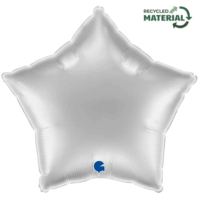 18In Silver Star Foil Balloon