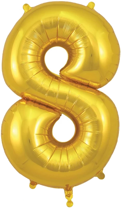 34-inch number 8 balloon