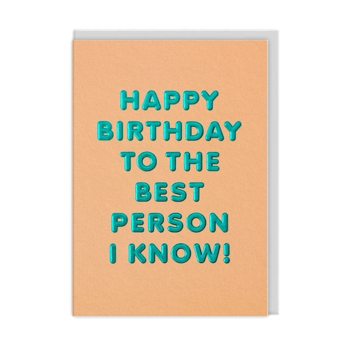Best Person Greeting Card