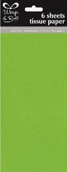 Eurowrap Tissue Paper 6Shts Green