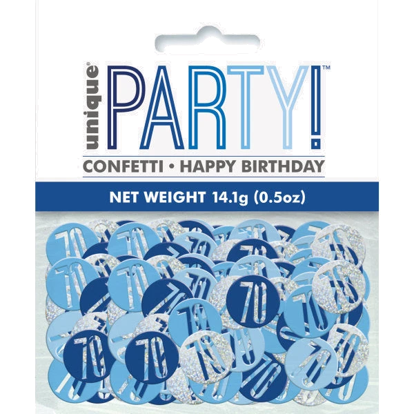 5Oz Glitz Blue 70 Confetti