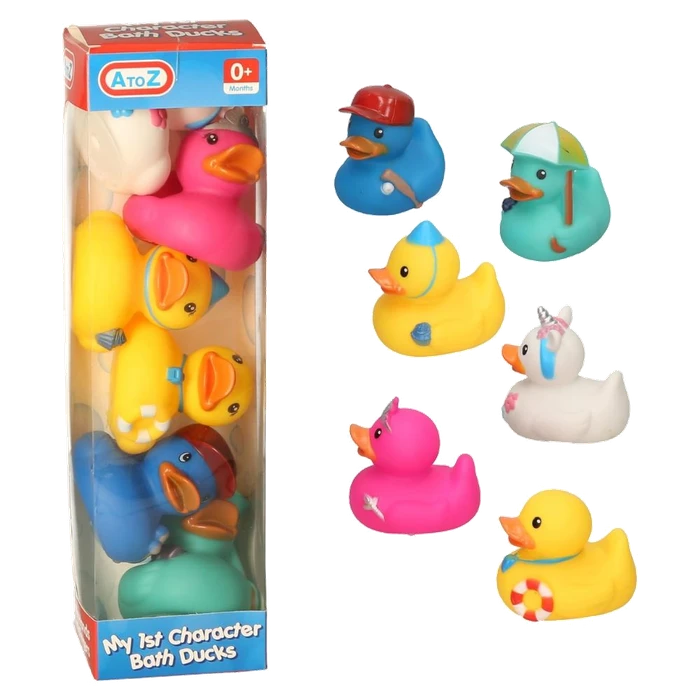 A-Z BATH TOYS CHARACTER DUCKS