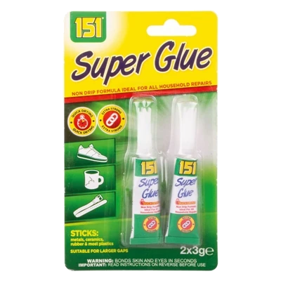 151 Glue Super Glue 3G 2Pk