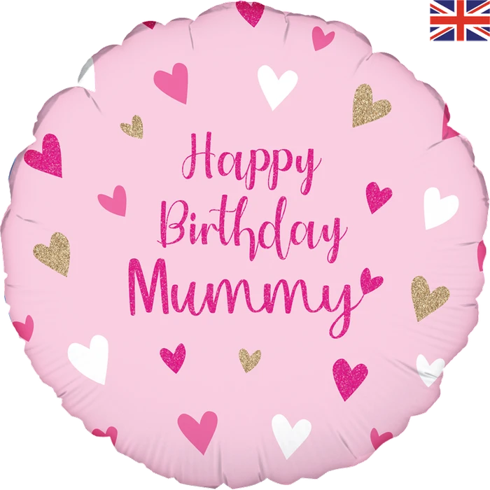 18In Happy Birthday Mummy Foil Balloon