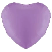 18In Pastel Lavender Heart Foil Balloon
